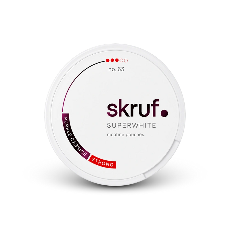 SKRUF Purple Cassic S3 – nikotino pagalvėlių skardinė