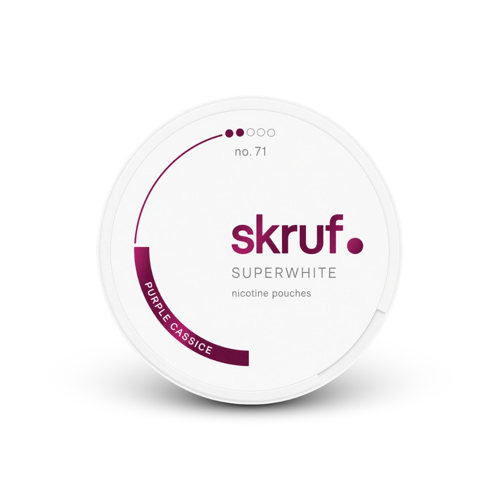 SKRUF Purple Cassice S2 – nikotino pagalvėlių skardinė