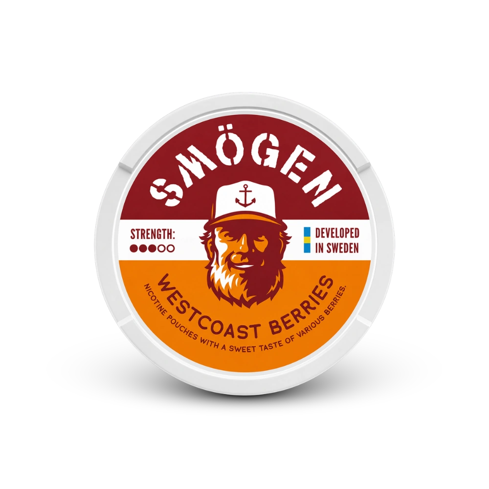Smögen Westcoast Berries – nikotino pagalvėlių skardinė