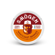 Smögen Westcoast Berries – nikotino pagalvėlių skardinė