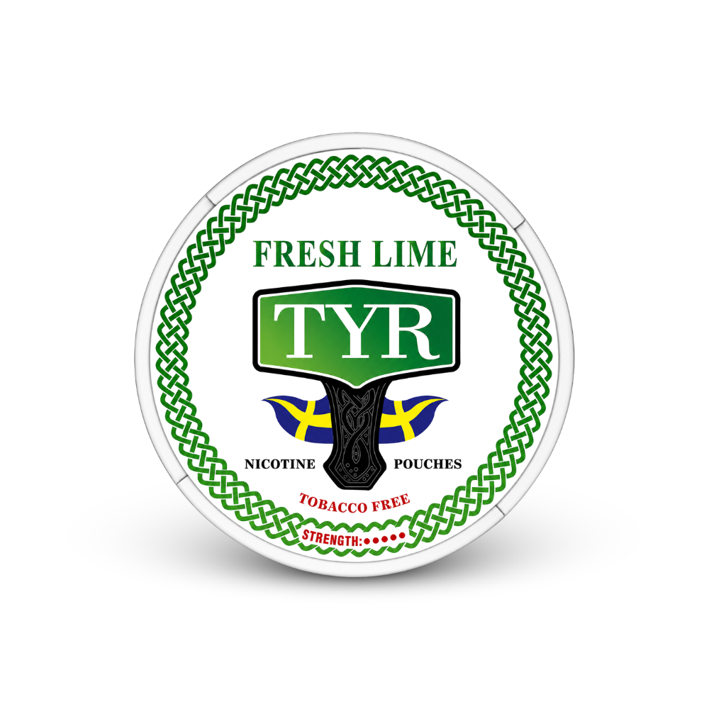 TYR Fresh Lime – nikotino pagalvėlių skardinė
