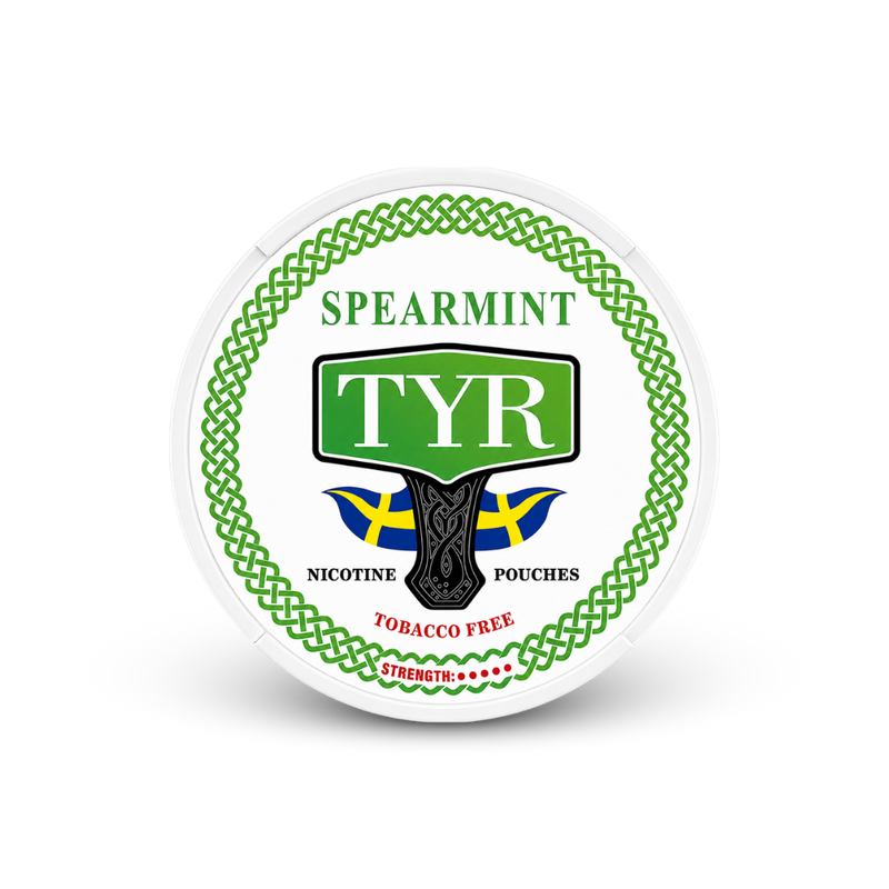 TYR SPEARMINT – nikotino pagalvėlių skardinė