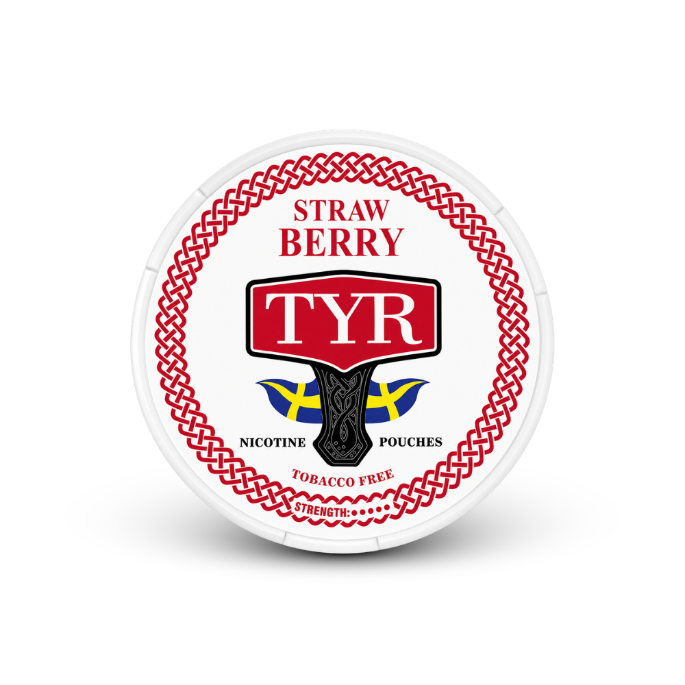 TYR Strawberry – nikotino pagalvėlių skardinė
