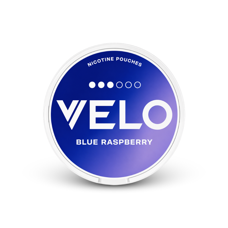VELO Blue Raspberry – nikotino pagalvėlių dėžutė