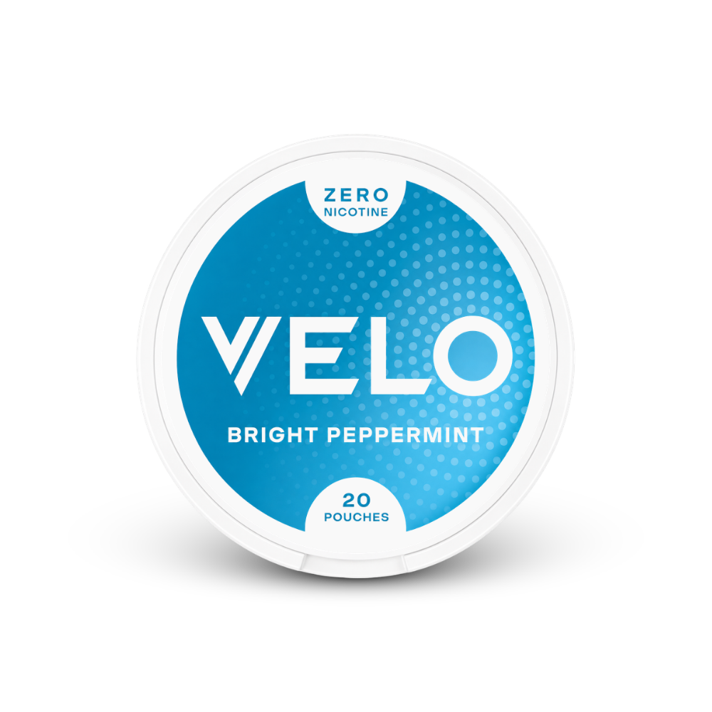 VELO Bright Peppermint Zero – nikotino pagalvėlių skardinė