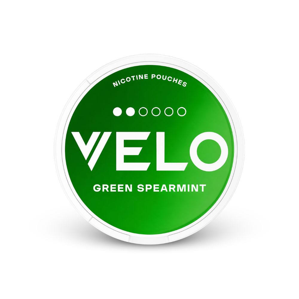 VELO Green Spearmint – nikotino pagalvėlių dėžutė