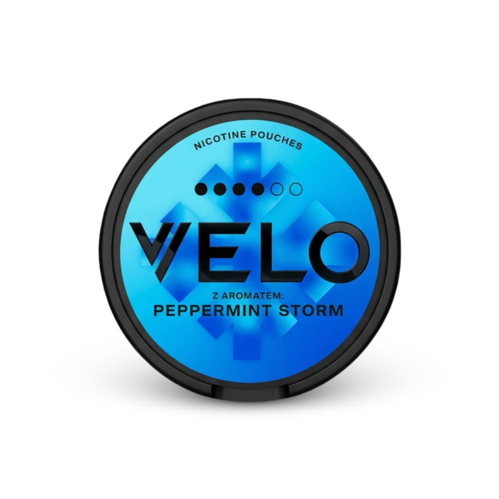VELO Peppermint Storm – nikotino pagalvėlių žarnynas