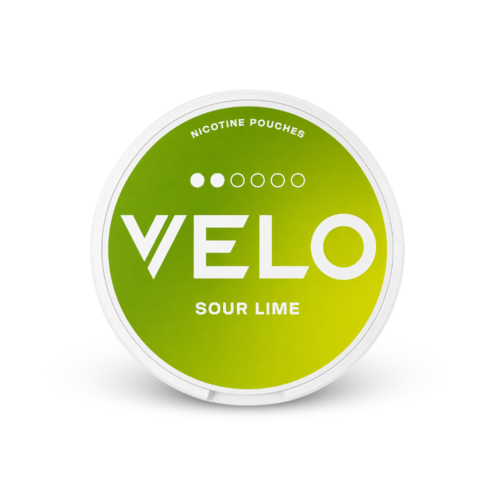 VELO Sour Lime Slim – nikotino pagalvėlių skardinė