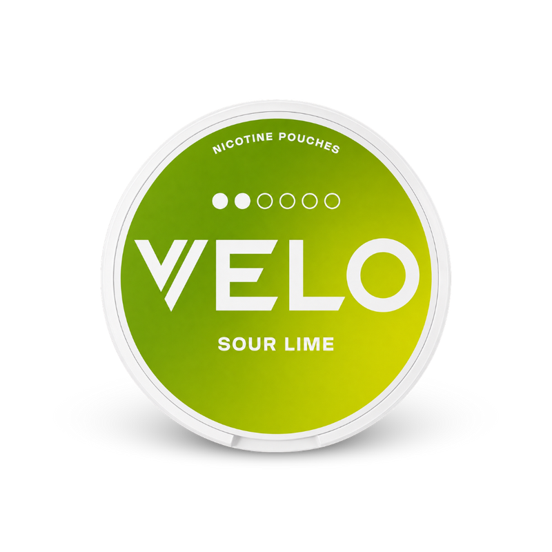 VELO Sour Lime Slim – nikotino pagalvėlių skardinė