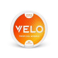 VELO Tropical Mango Zero – nikotino pagalvėlių skardinė