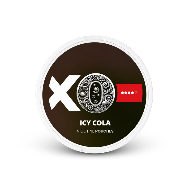 XO Icy Cola – nikotino pagalvėlių skardinė