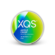 XQS Apple Crisp Slim Strong – nikotino pagalvėlių skardinė