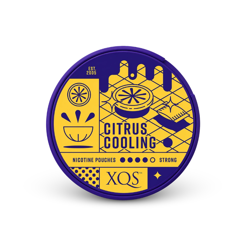 XQS Citrus Strong – nikotino pagalvėlių skardinė