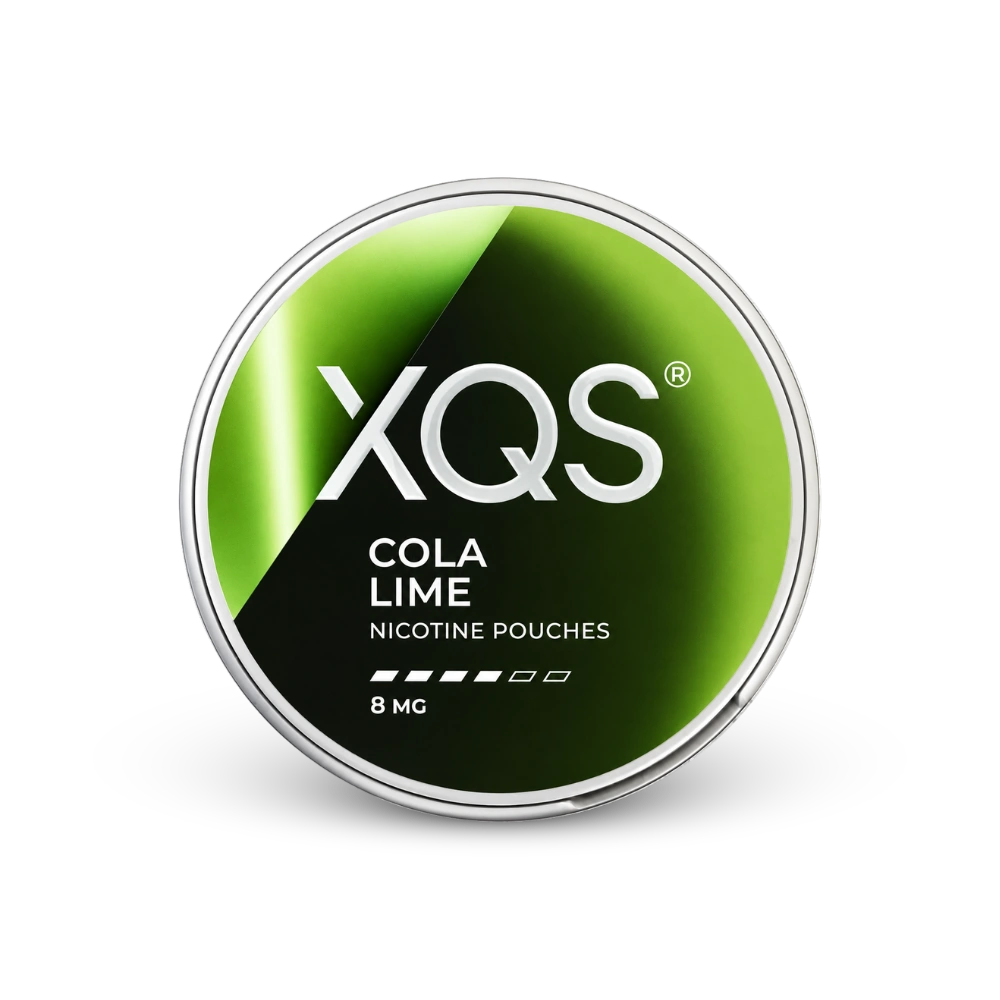 XQS Cola Lime 8mg – nikotyno pagalvėlių skardinė
