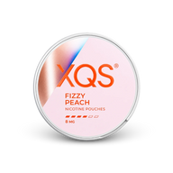 XQS Fizzy Peach Slim Strong – nikotino maišelių skardinė