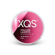 XQS Hallon Lakrits Slim Strong – nikotino pagalvėlių dėžutė