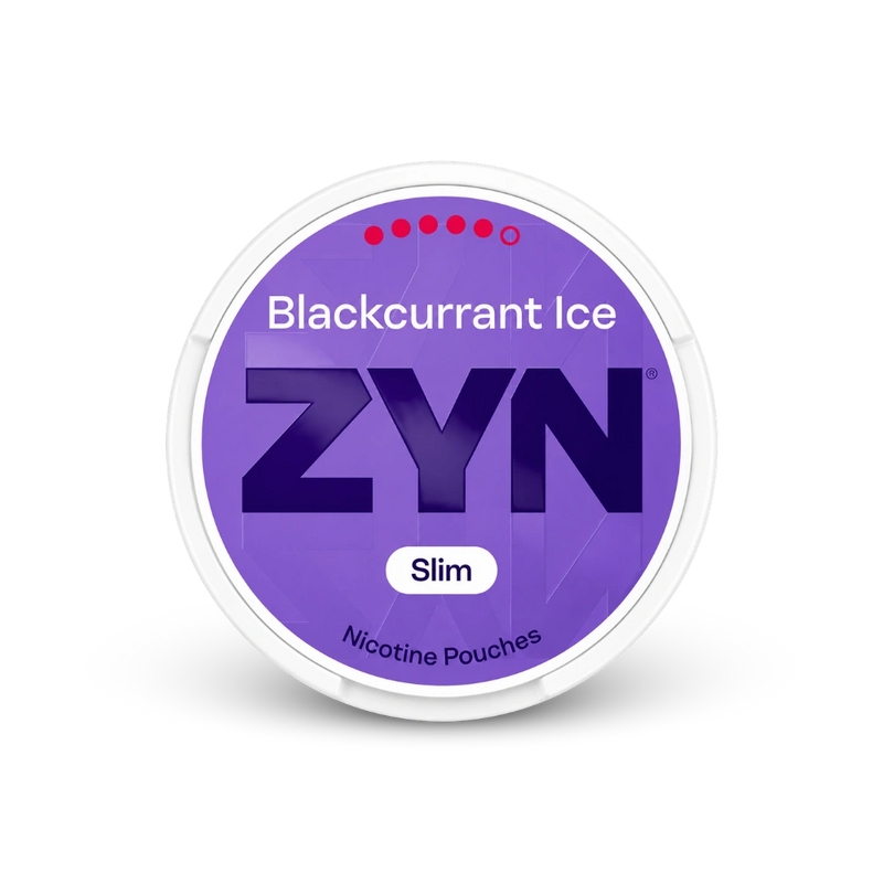 ZYN Blackcurrant Ice Slim S5 – nikotino pagaliukų skardinė