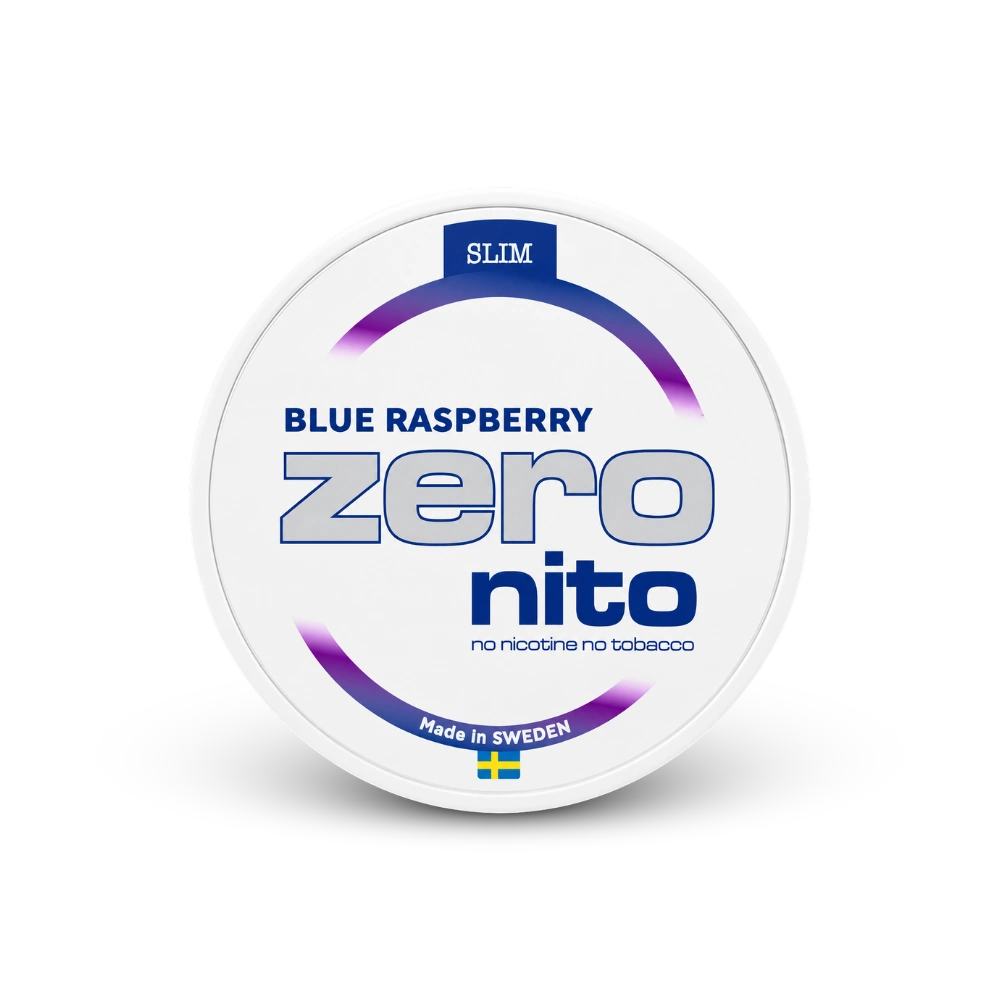 Zeronito Blue Raspberry Slim – nikotino pagalvėlių skardinė