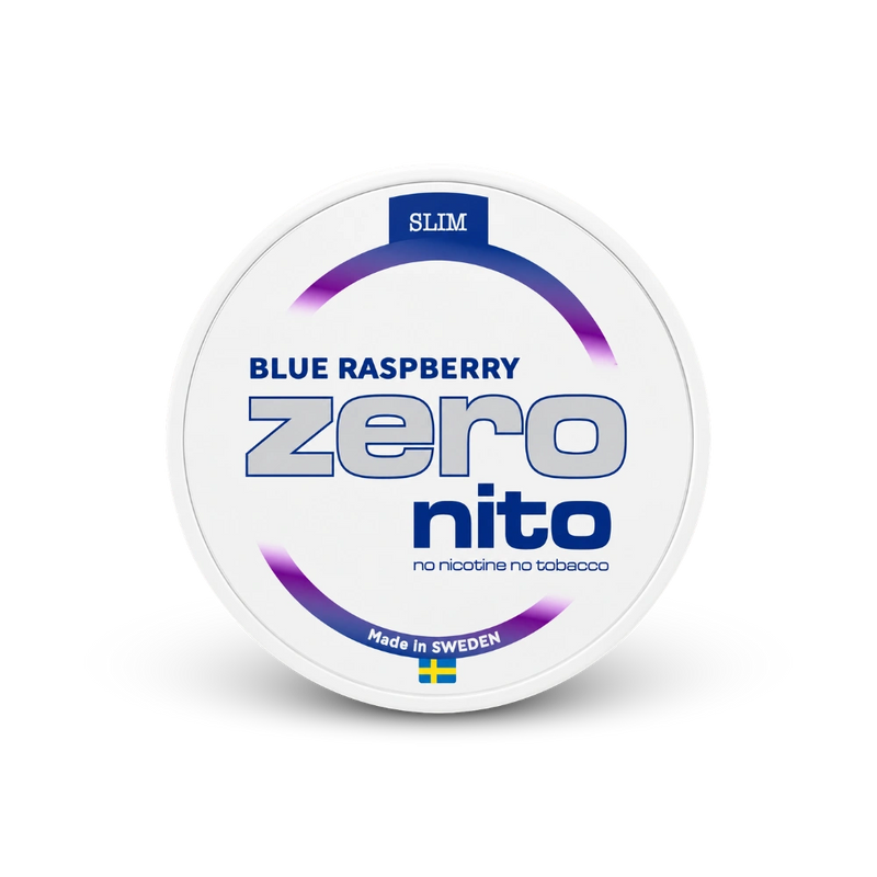 Zeronito Blue Raspberry Slim – nikotino pagalvėlių skardinė