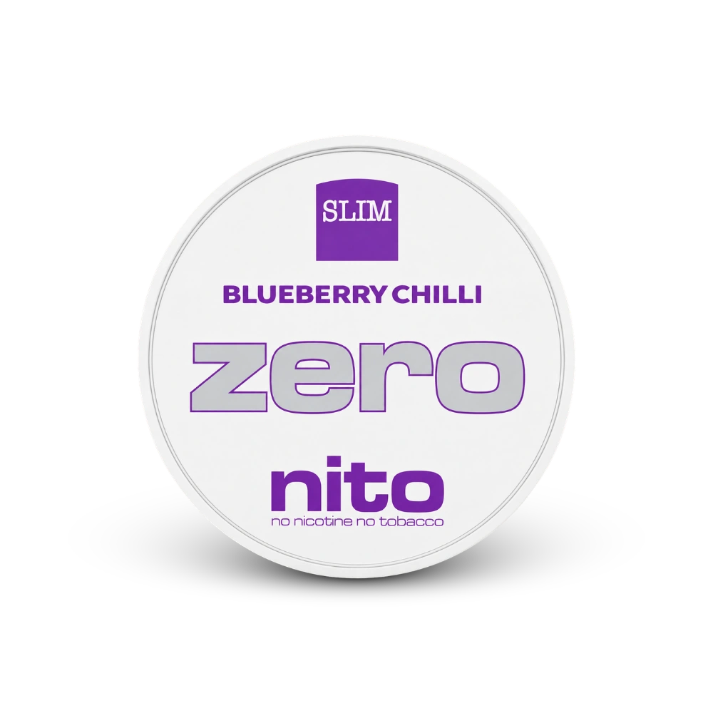 Zeronito Blueberry Chilli Slim – nikotino pagalvėlių skardinė