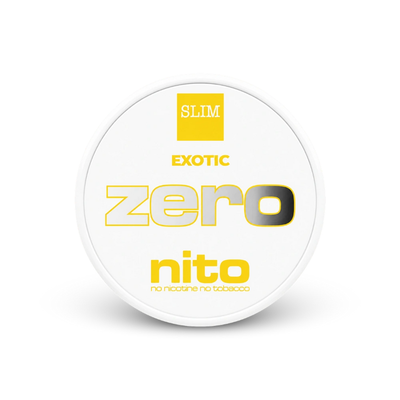 Zeronito Exotic Slim – nikotino pagalvėlių skardinė