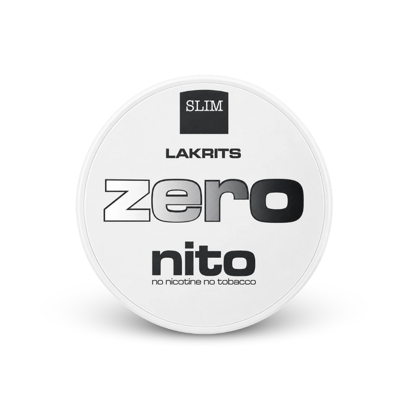 Zeronito Lakrits Slim – nikotino pagalvėlių dėžutė