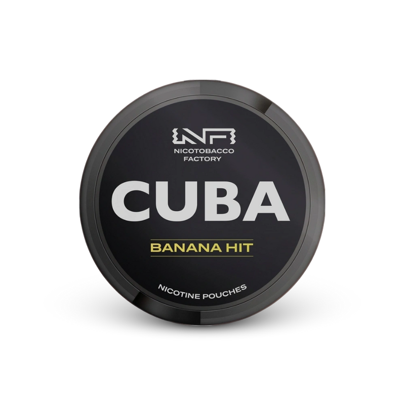 Cuba Black Banana Hit – nikotino pagalvėlių skardinė