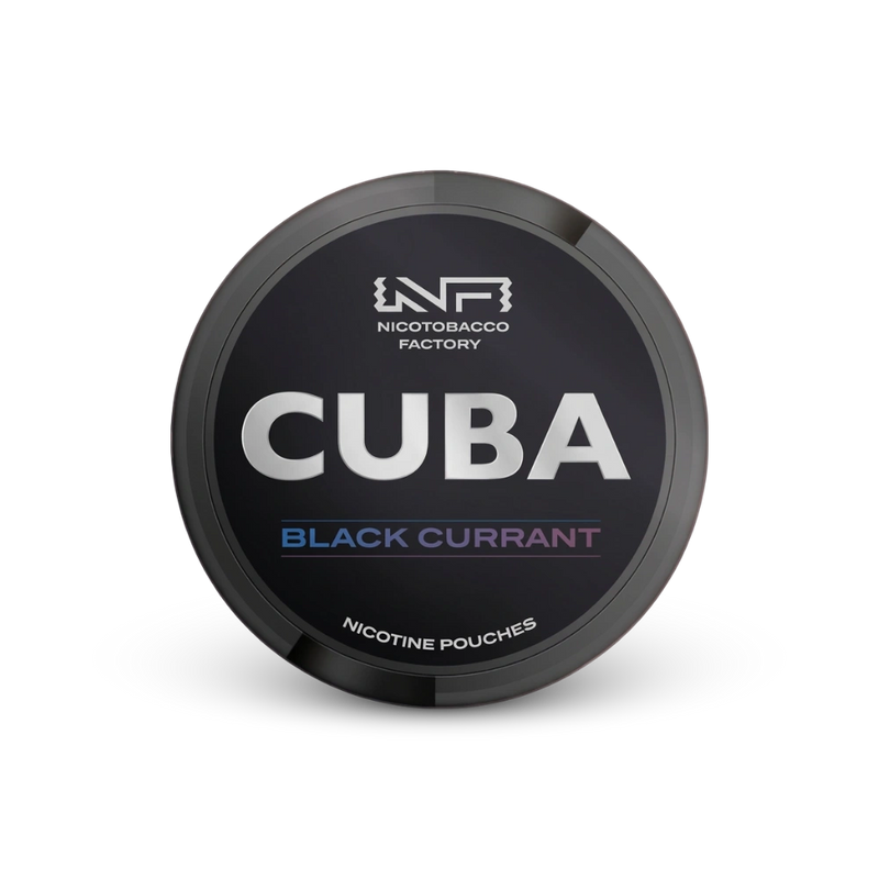 Cuba Black Black Currant – nikotino pagalvėlių skardinė