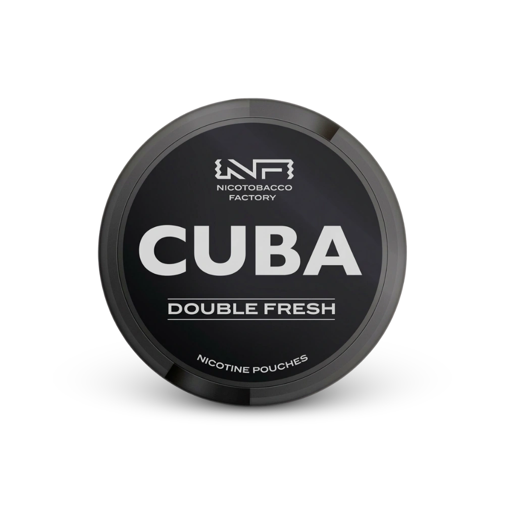 Cuba Black Double Fresh – nikotino pagalvėlių skardinė