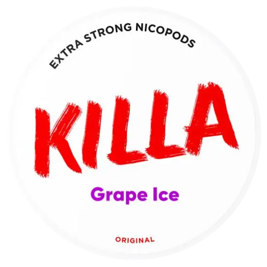 KILLA Grape Ice – nikotino pagalvėlių skardinė