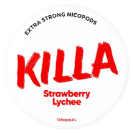 KILLA Strawberry Lychee – nikotino pagalvėlių skardinė