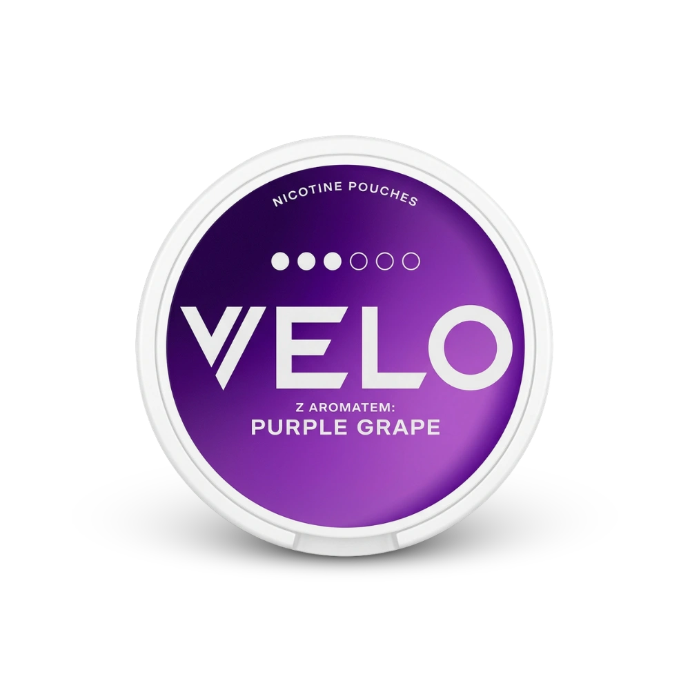 VELO Purple Grape – nikotino pagalvėlių skardinė